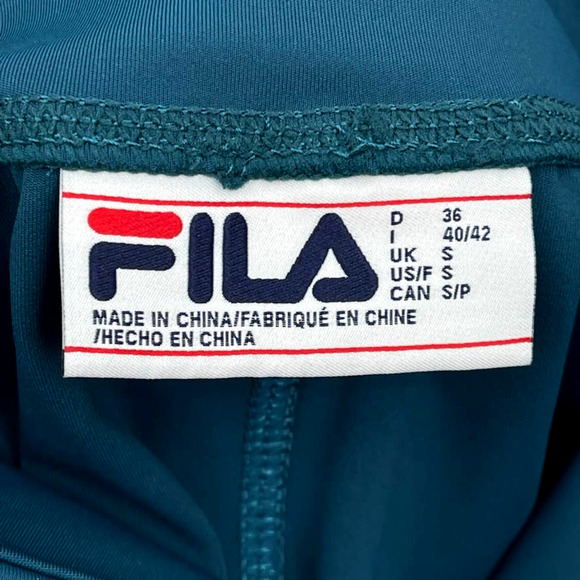 NWT - FILA Women's Hikari High Rise Leggings in Turquoise - Size Small - Picture 3 of 16